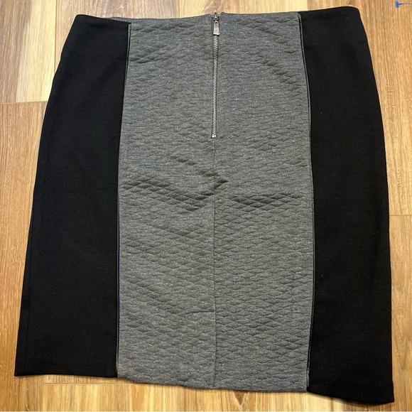 Laundry by Shelli Segal Color block Mini Pencil Skirt size 6 Gray Black Nwt - Picture 6 of 7